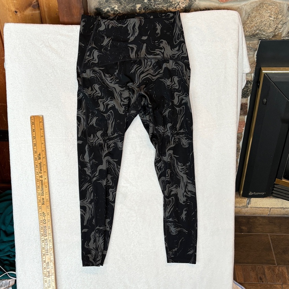 Gymshark GS Power High Rise Leggings featuring an all-over graphic print